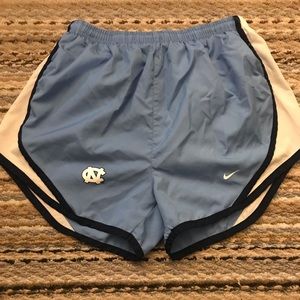 Nike running shorts with UNC logo